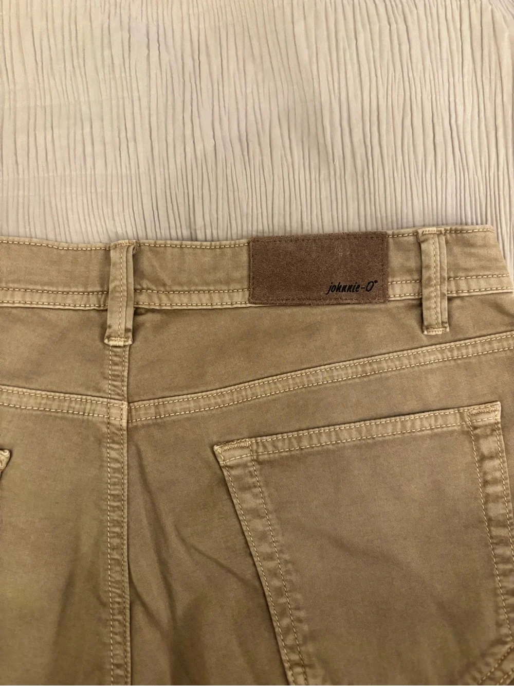 Johnnie-O Men’s 5 Pocket Pants Khaki 30x30 Straight Stretch Casual